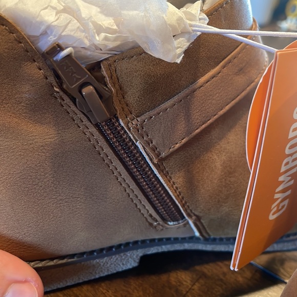 Girls Faux Leather Ankle Boots Tan Size 3 - Picture 13 of 13